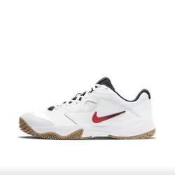 Nike court lite 2 ສີຂາວແລະສີແດງ lightweight ເກີບກິລາ tennis ຕ່ໍາເທິງສຸດທີ່ບໍ່ເລື່ອນ AR8836-102