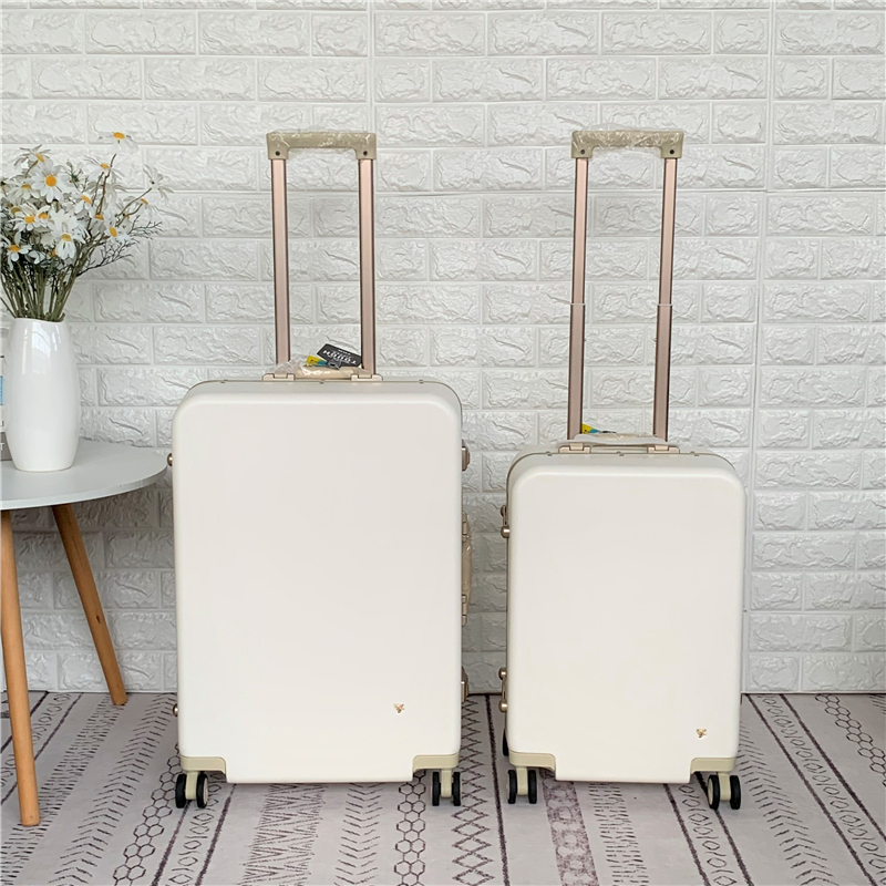 MARRLVE high-end narrow frame Japanese small fresh trolley case ultra-light small 20 boarding case 24 inch suitcase female