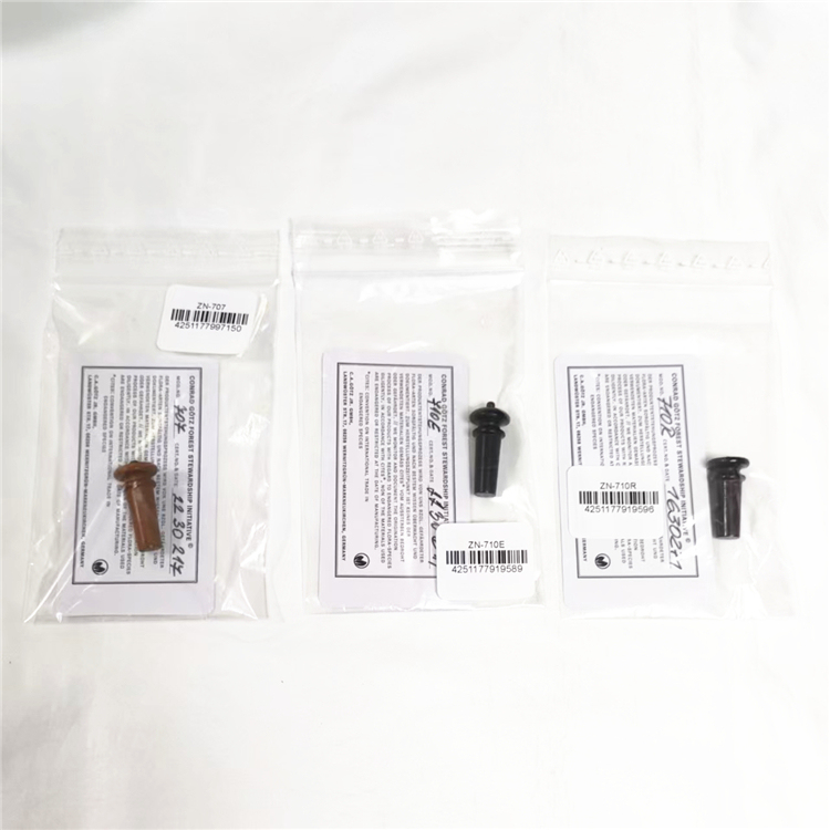 Original Imported German Gotz Violin Endpin, Boxwood Rosewood Tailpiece Endpin