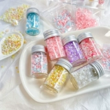 Японские светлые стеклянные бусины, ожерелье ручной работы, цепочка, 20 грамм