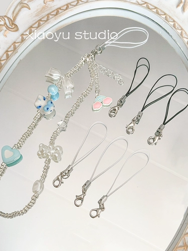 Ремешок, браслет из бисера ручной работы, бусины, аксессуары, мобильный телефон, белый USB-флеш-накопитель, брелок