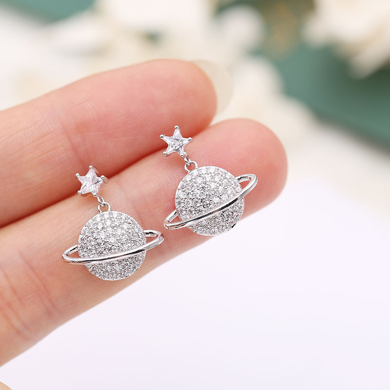Star & Silver & Earringsrecommend    Same   925 silver needle   dinosaur   snake   crocodile   honeybee   eye   Earrings   Ear Studs   Ear clip