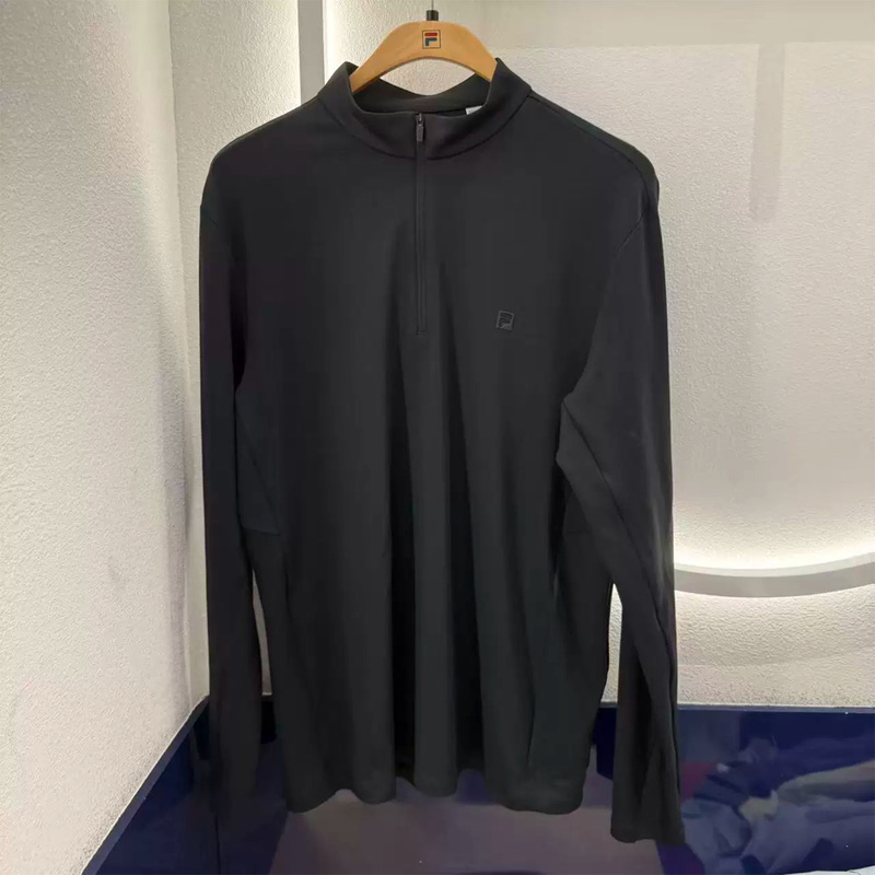 Fila Men's Long-Sleeved T-Shirt 2026 Autumn New Half-Zip Fitness Wear Sports Top A11M631202 Fila Men's Long-Sleeved T-Shirt 2026 Autumn New Half-Zip Fitness Wear Sports Top A11M631202
