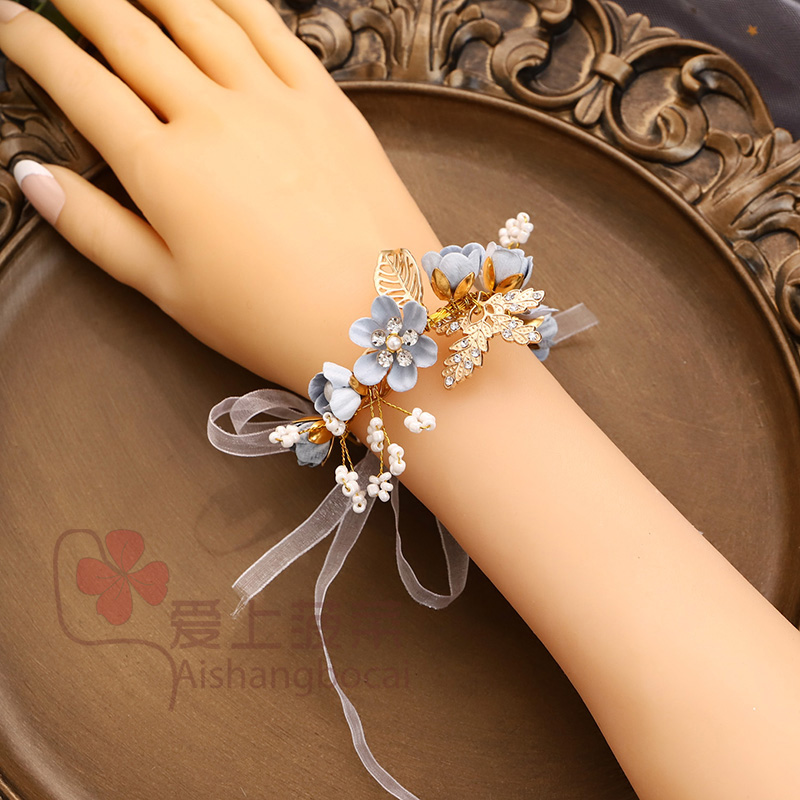 Senteo wedding sister group wrist flower bridesmaids with bridal wedding brief superfairy children perform hand ring choreography-Taobao