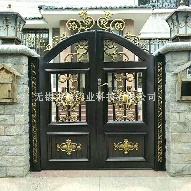 Aluminum Art Gate Villa Courtyard Gate Double Door European Aluminum Country Swing Door Cast Aluminum Fence Aluminum Gate - Taobao