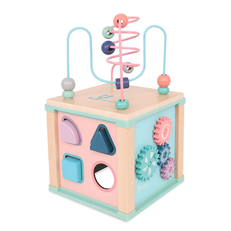 Baby wrap around Pearl Toys multifunction Great bypass Pearl string Pearl Pepperbox nameplate Tower children 1-2-3 years old to teach the puzzle