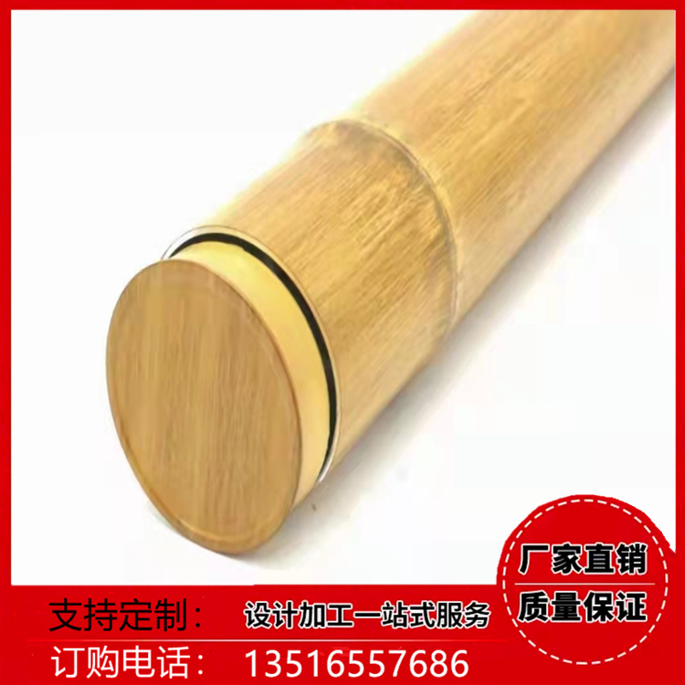 Customized round aluminum profile bamboo tube decorative fence aluminum alloy imitation bamboo bamboo aluminum round tube feel bamboo texture