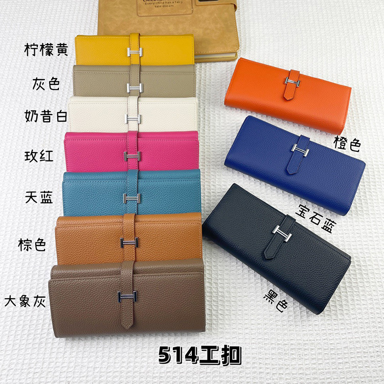 Wallet Women's Long H Home 2025 New Korean Style Women's Wallet European and American Big Brand Genuine Leather Trendy Women's Wallet Clutch Wallet Women's Long H Home 2025 New Korean Style Women's Wallet European and American Big Brand Genuine Leather Trendy Women's Wallet Clutch