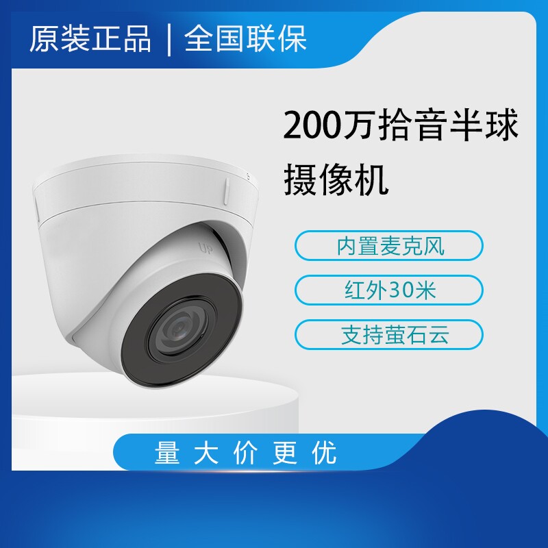 Sea Convisees DS-IPC-T12H-IA POE 2 million Audio infrared Internet Hemisphere Camera H 265