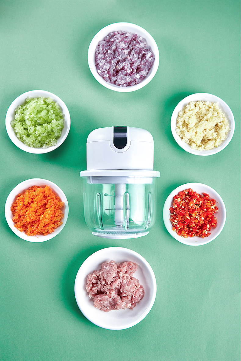 Meat grinder household electric small mixer mini minced stuffing multi-functional minced meat minced machine manual meat machine