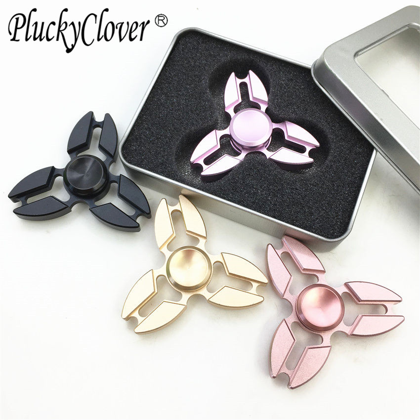 1 Pink Fidget Spinner Gold Black Children Adult Toy Metal Crab Fidget Spinner Valentine's Day Gift