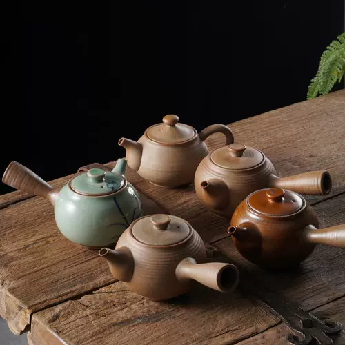 Керамический чай, горшок, чайный горшок, горшок, боковая ручка горшки, горшок черный чайный уголь чайная печь окружающая печь кунг -фу чай для гончья горшка из углеродного огня