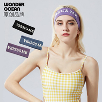 Wonderocean original alphabet diving headband mens and womens diver gear neoprene hair protector headband