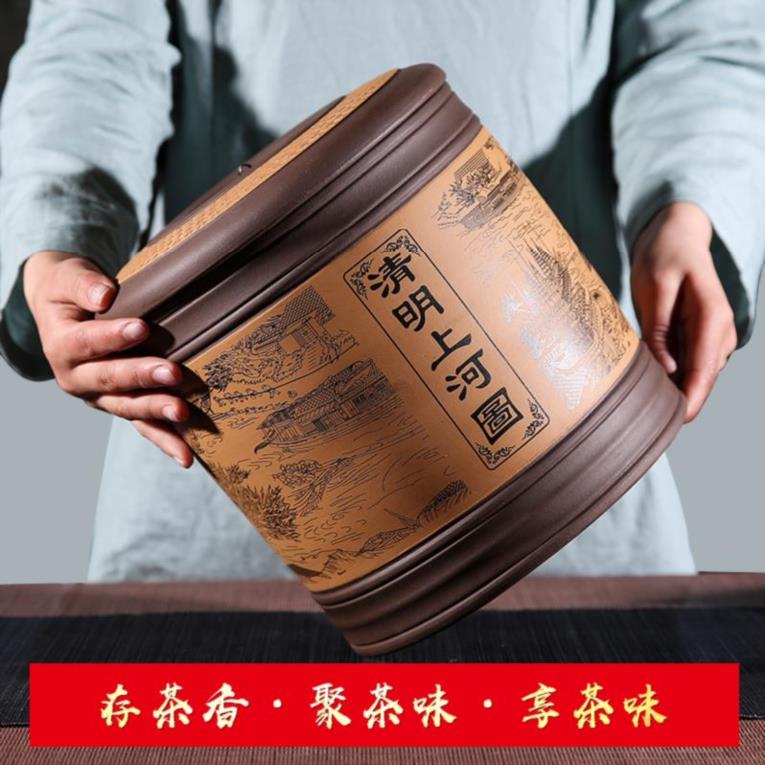 Old storage jars tea storage tanks puer tea cake packaging barrels sealed POTS storage barrel of loose tea citrate acid