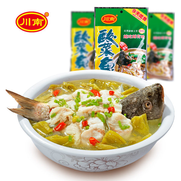 川南 酸菜鱼配料 火锅底料 300g*3袋 优惠券折后￥14.7包邮（￥19.7-5）