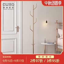 Nordic ins household marble coat rack floor bedroom simple modern clothes shelf light luxury clothes rack