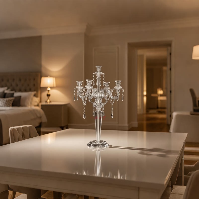 July 2025 Model High-Definition Transparent Acrylic Candle Holder Wedding Home Dining Table Decoration Personalized High-End Ornament July 2025 Model High-Definition Transparent Acrylic Candle Holder Wedding Home Dining Table Decoration Personalized High-End Ornament