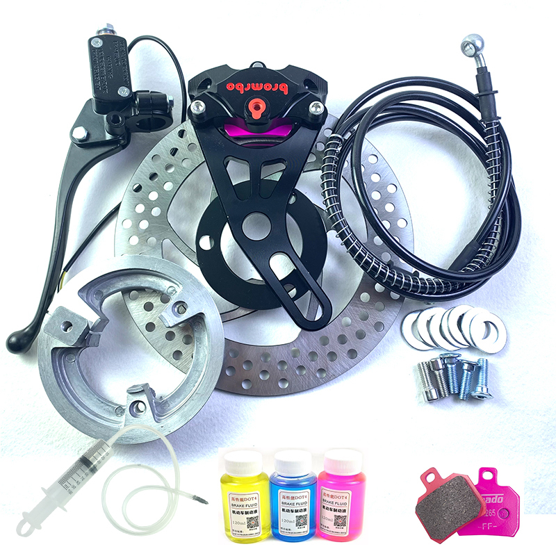 Third-Generation Little Crab Cnc Caliper Drum-To-Disc Conversion Kit, Little Turtle Speed Nine Universal Disc Brake Conversion Kit