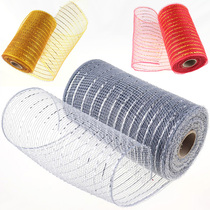 10Yards Mesh Ribbon Gold Silver Glit Decorative Ribbons