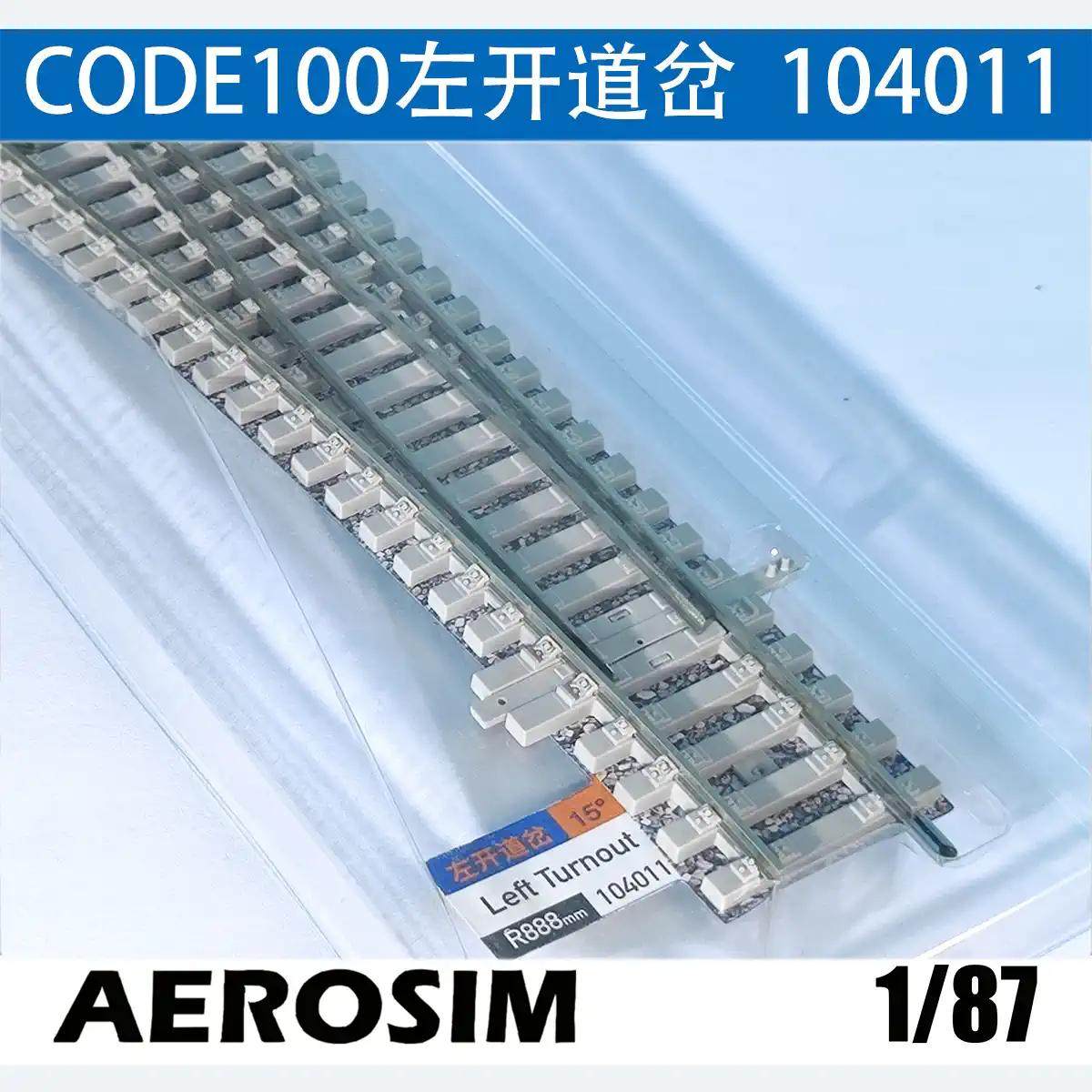Модель стрелочного перевода AEROSIM AEROSIM Pioneer Track HO 1/87 с кодом 100 Изображение 1