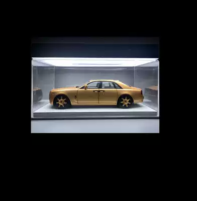 Car model Display Box 1:18 with light board storage box charging plug-in with light acrylic dust cover LED light board