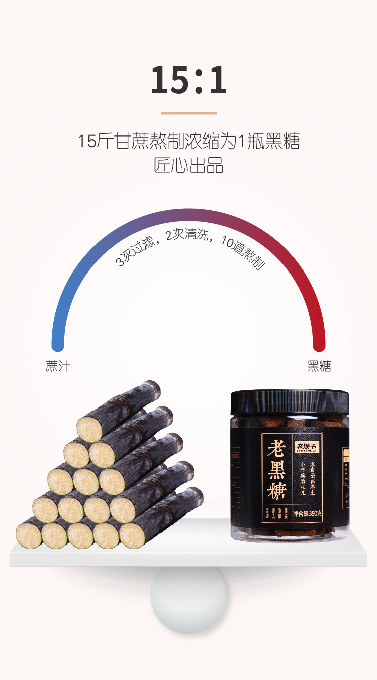 安享好物 安享B级红糖-老塘子老黑糖 企标 