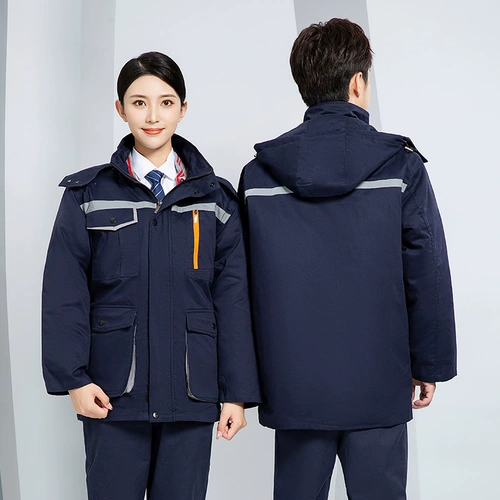 Зимний износостойкий утепленный светоотражающий защищающий от холода комплект для работы