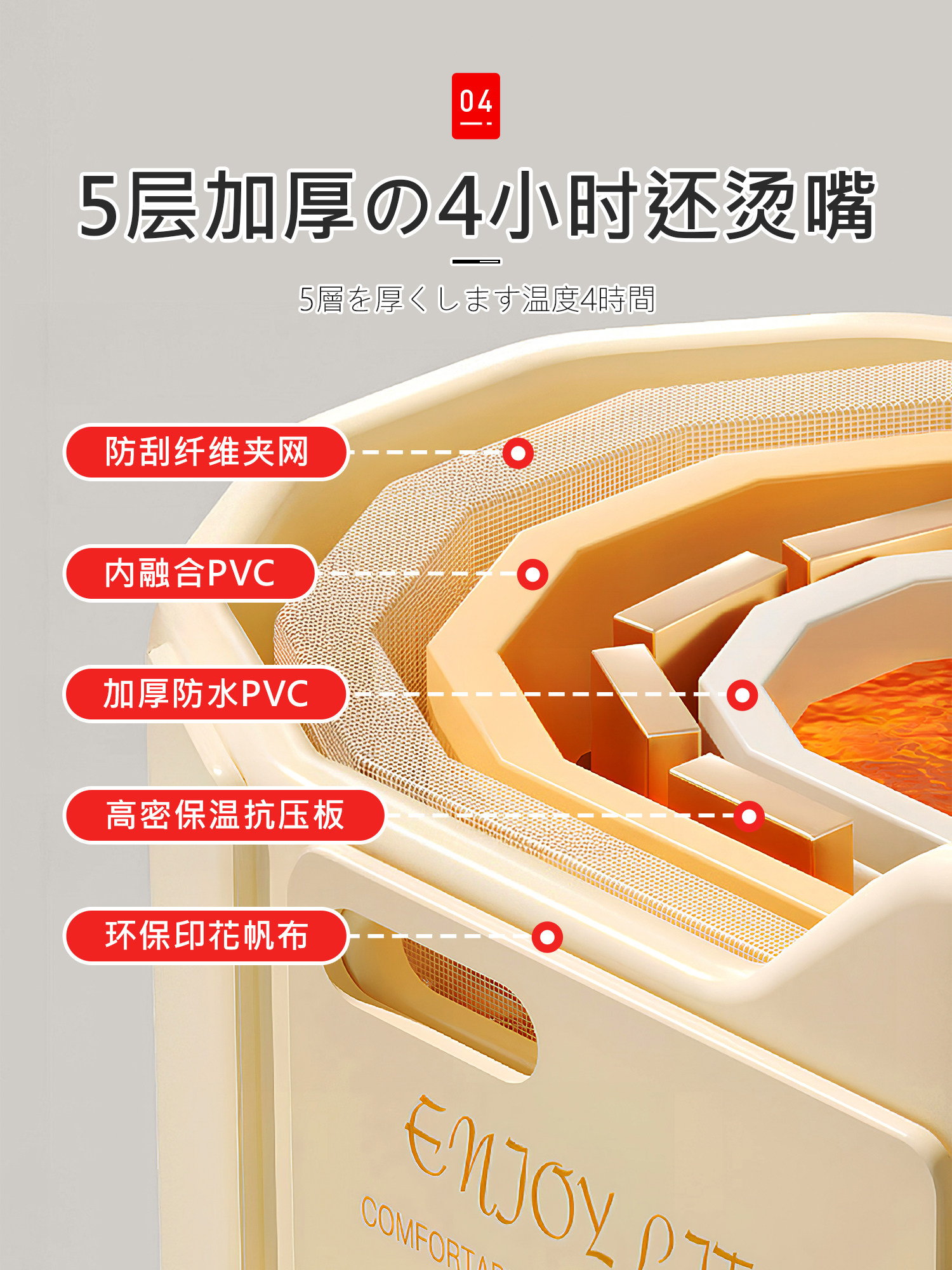 Japanese Folding Bath Tub for Adults, Home Use Bath Tub, Special Bathtub for Children and Adults, Sit-In Bath Tub