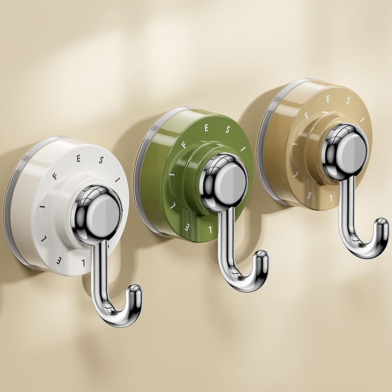 日本製吸盤式真空フック 強力耐荷重キッチンシームレスパンチフリー浴室フック バスタオルフック