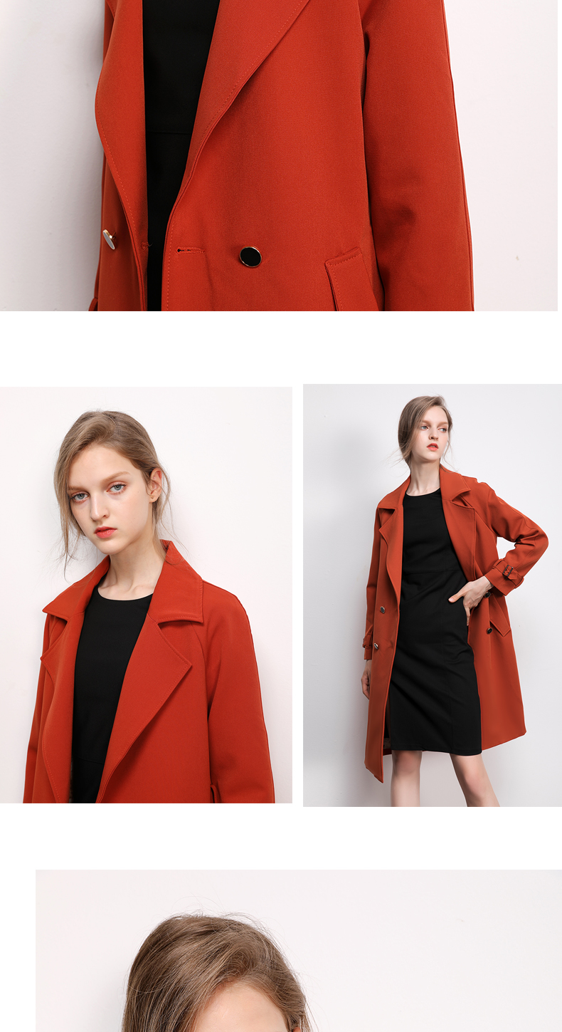 Trench pour femme ZHUO LIANFEI en Polyester - Ref 3227814 Image 14