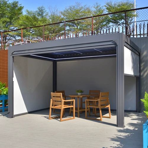 娇妻贵子 Беседка на открытом воздухе во дворе вилла сад на крыше электрический громкий алюминиевый сплав Новый китайский простой павильон