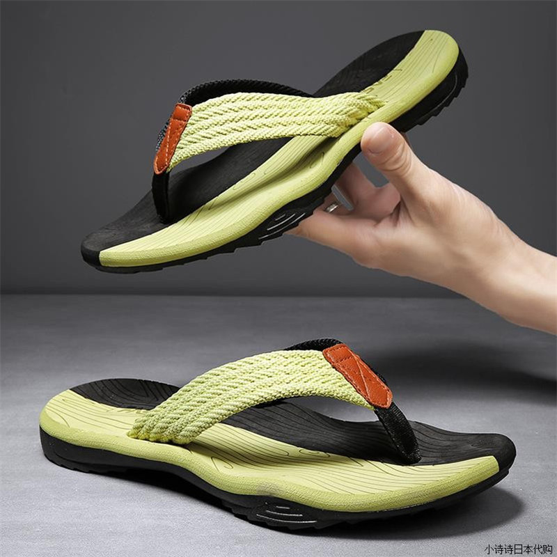 Japanese Db Men's Flip-Flops Summer Non-Slip Outdoor Sandals Thong Slippers Men's Trendy Sandals Beach Shoes Men