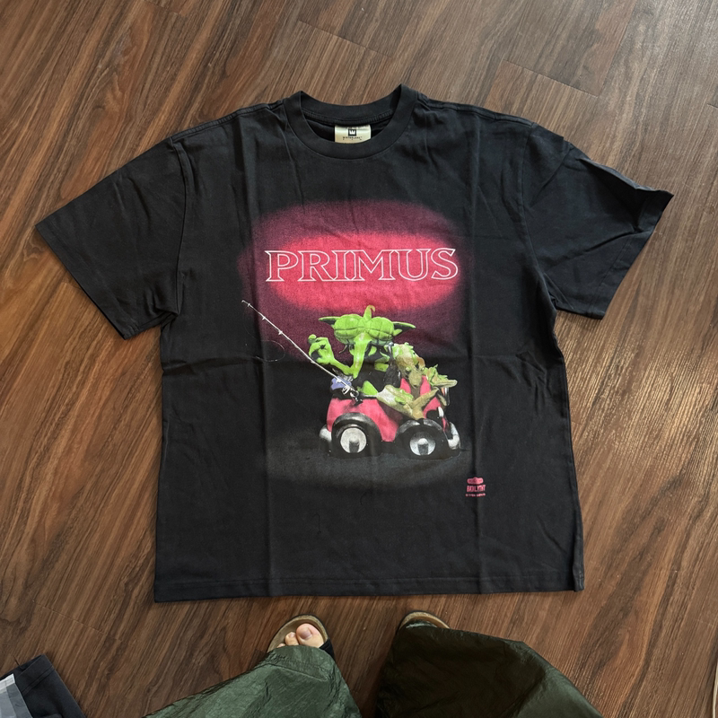 Okdela Vintage Tee1993 Primus Gradient Direct-Printed Retro Washed Short-Sleeved T-Shirt for Summer