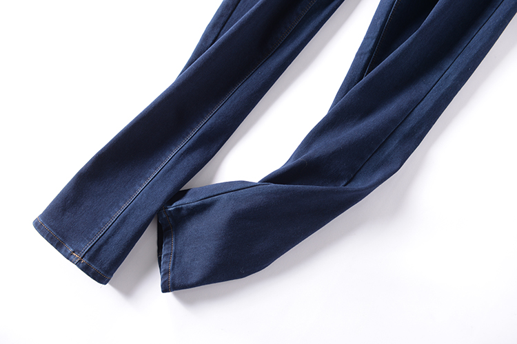 Khách hàng cũ đột nhập! Xuất khẩu đơn chải cashmere mùa thu và chân mùa đông quần bút chì Quần jeans nữ mỏng quần jean áo sơ mi nữ