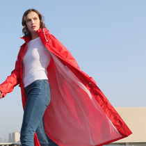 Adult Fashion Raincoat Jacket Female Tide External Wear Male And Female Body Waterproof Mountaineering Mens Practical Long PORTABLE KOREAN VERSION