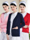 Nurse Sweater Women's Cardigan Thickened Fleece Large Size Knitted Sweater Navy Blue Nurse Doctor Work Uniform