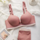 One-piece seamless underwear women's summer gathered small chest flat chest special thickening show large bra to collect auxiliary breasts to prevent sagging