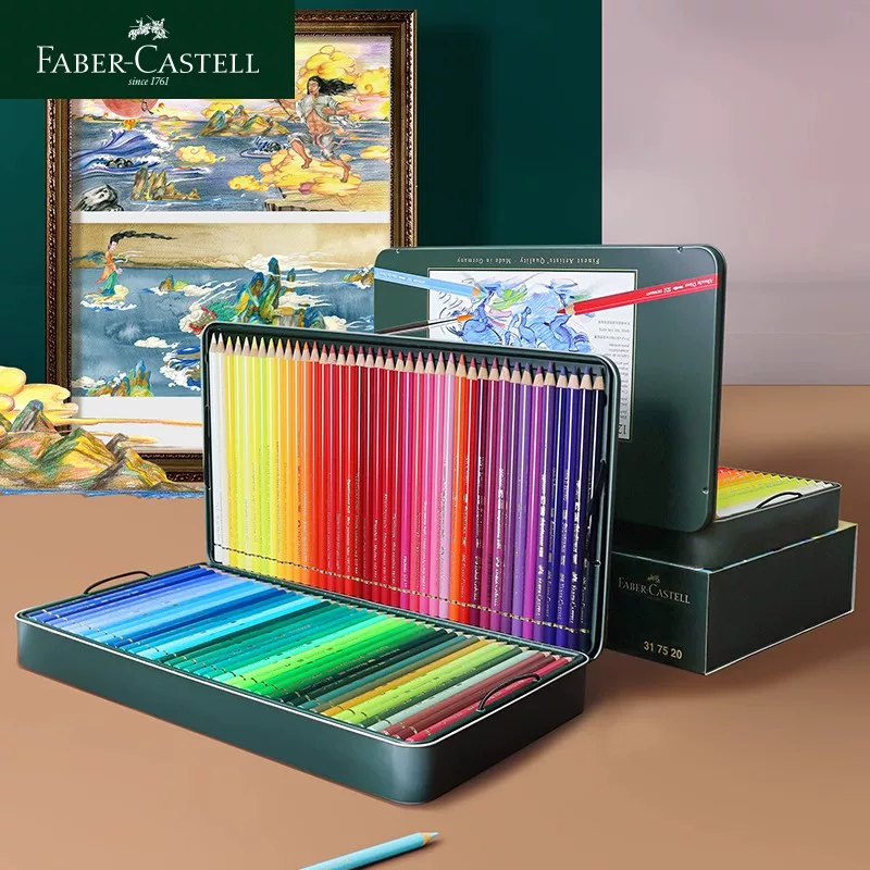 Пластиковый ящик/консервная банка? Но из фразы: Tin box, water-soluble oil paint for pencils, professional set, Germany, 120 colors, 60 colors