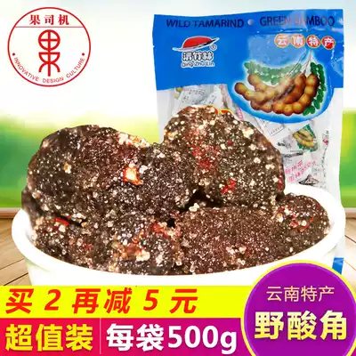 Qingzhu Forest Sour Horns Yunnan Special Fruit Preserved Wild Sour Horn Pregnant Snacks Sweet and Sour Horns Bag 500g Fruit Driver