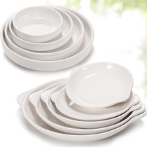 Melamine plate Plastic deep nest round plate Binaural abalone plate soup plate Commercial melamine side dish Restaurant tableware