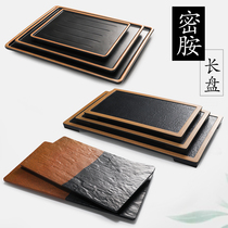 Kaibo Yamylamine Hot Pot Grill Barbecues Commercial flat plate Imitation porcelain plastic tableware Rectangular sushi plate