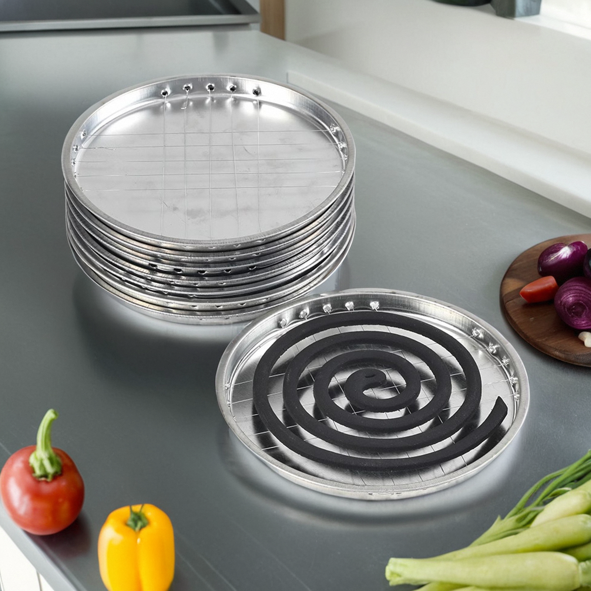 不锈钢大号蚊香座:让夏日驱蚊更从容