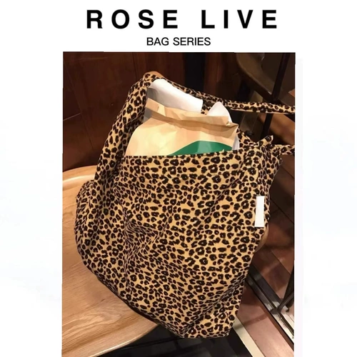 Rose Live Корейская версия эмиса Леопарда платформы сумки на плечо Сонг Хейнга Хан Суо Ши Ши Ши Сумки Сумка Сумка Женщины