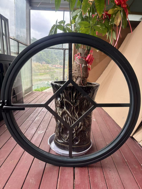 French-Style Retro Windows, Interior Art Windows, Nostalgic Irregular Round Windows, Arched Windows, Bedroom and Living Room Plastic Steel Windows