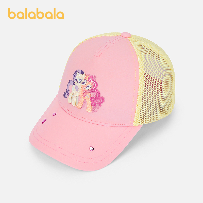 [Same Mall Brand as My Little Pony Ip] Balabala Children's Hat Girls' Baseball Cap Sun Protection Comfortable