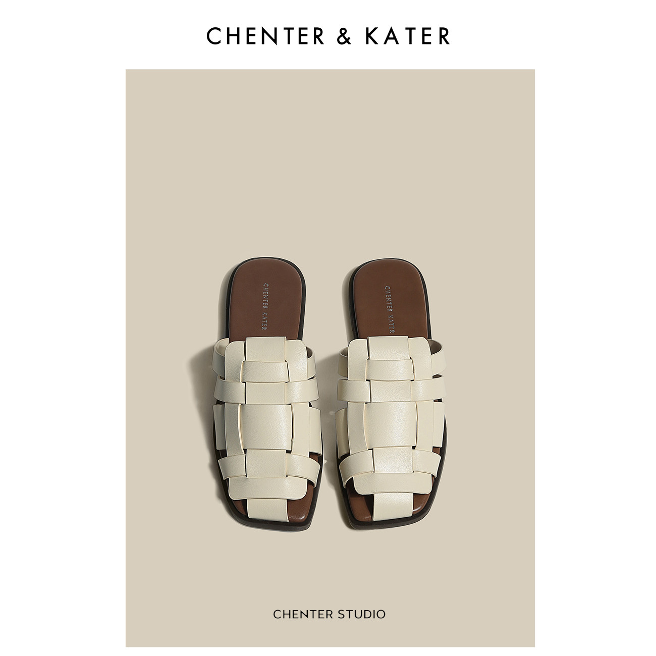 Chenterkater Baotoo half slippers Roman régime sandals in summer and autumn wear slippers