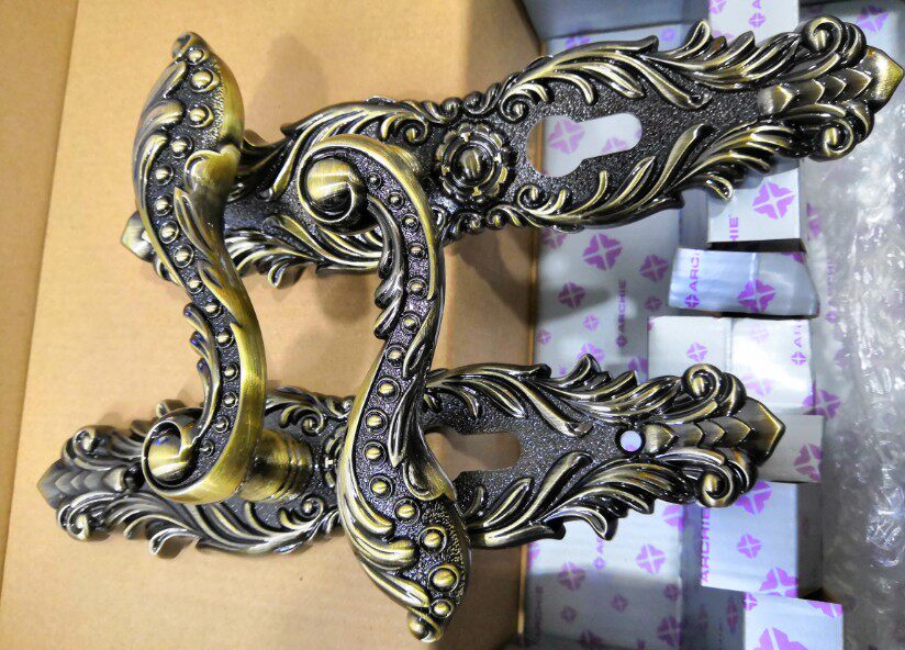 Elegant luxury European-style room door lock AS2051-HM8195-21-BB two optional