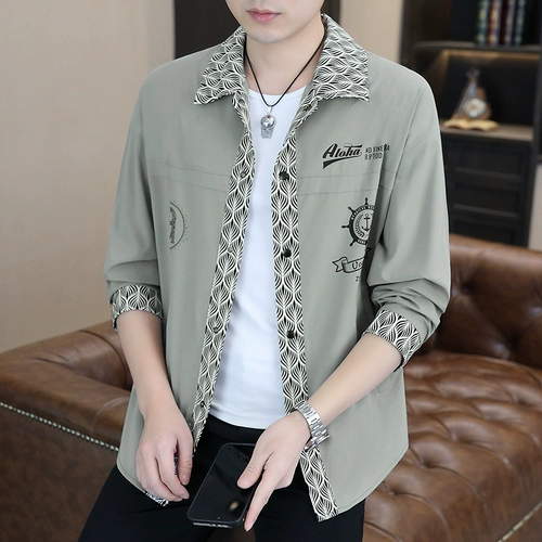 Шелковая тонкая трендовая рубашка, элитная куртка для отдыха, оверсайз