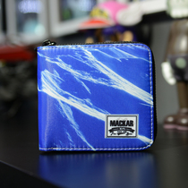 Mackar Tide brand personality creative wallet male youth High School students short zipper Korean trend wallet