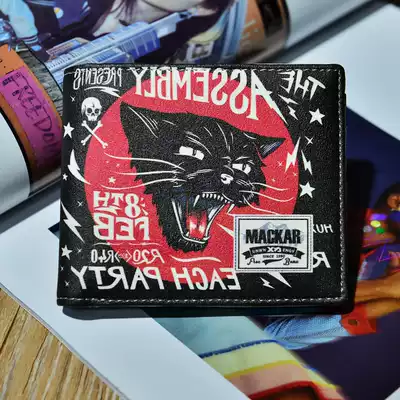 Street Tide Hip Hop Wallet Men Short Japanese Harajuku ulzzang Student Personality Korean Fashion Tide Wallet